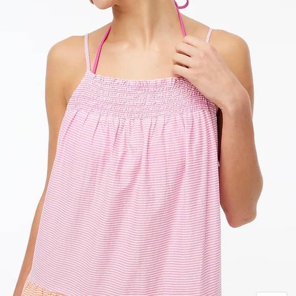 J crew factory smocked midi dress coverup NWT - Picture 2 of 10
